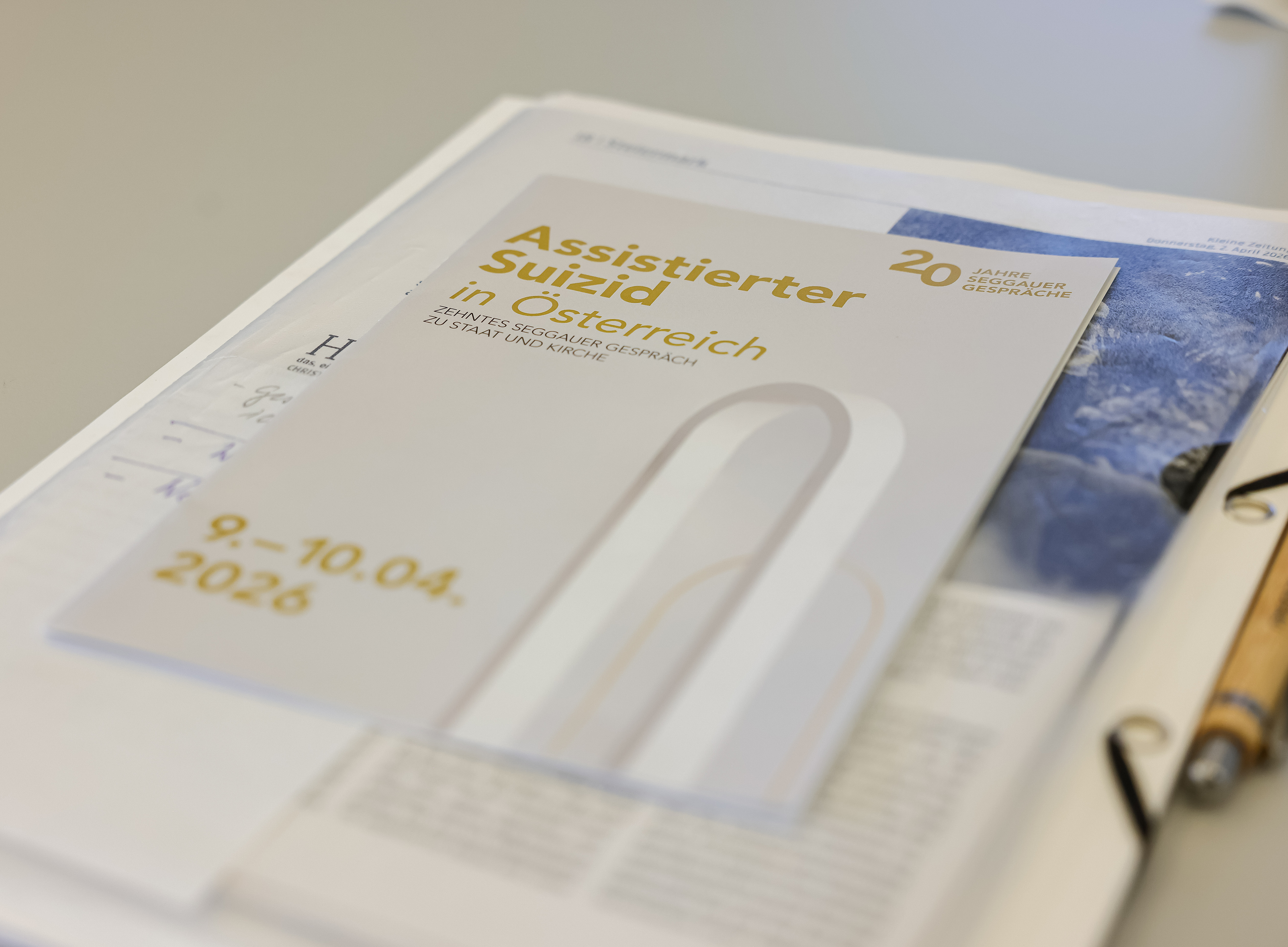 Folder Seggauer Gespräche 2026 ©Sonntagsblatt/Gerd Neuhold