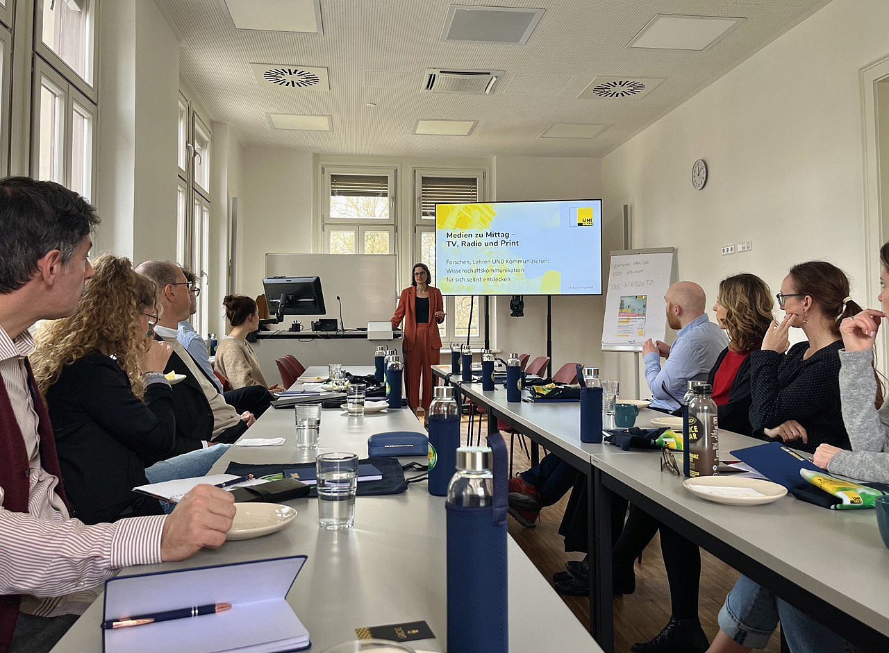 Katrin Praprotnik im Lunch-Time-Medien Workshop ©Julia Plattner