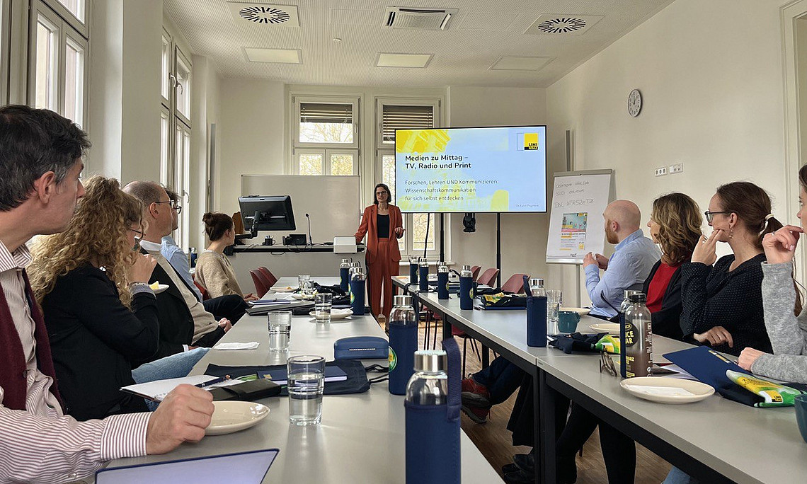 Katrin Praprotnik im Lunch-Time-Medien Workshop