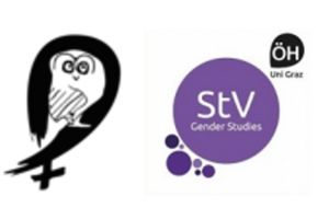Logo der Koordinationsstelle für Geschlechterstudien und Gleichstellung sowie der Studienvertretung Interdisziplinäre Geschlechterstudien