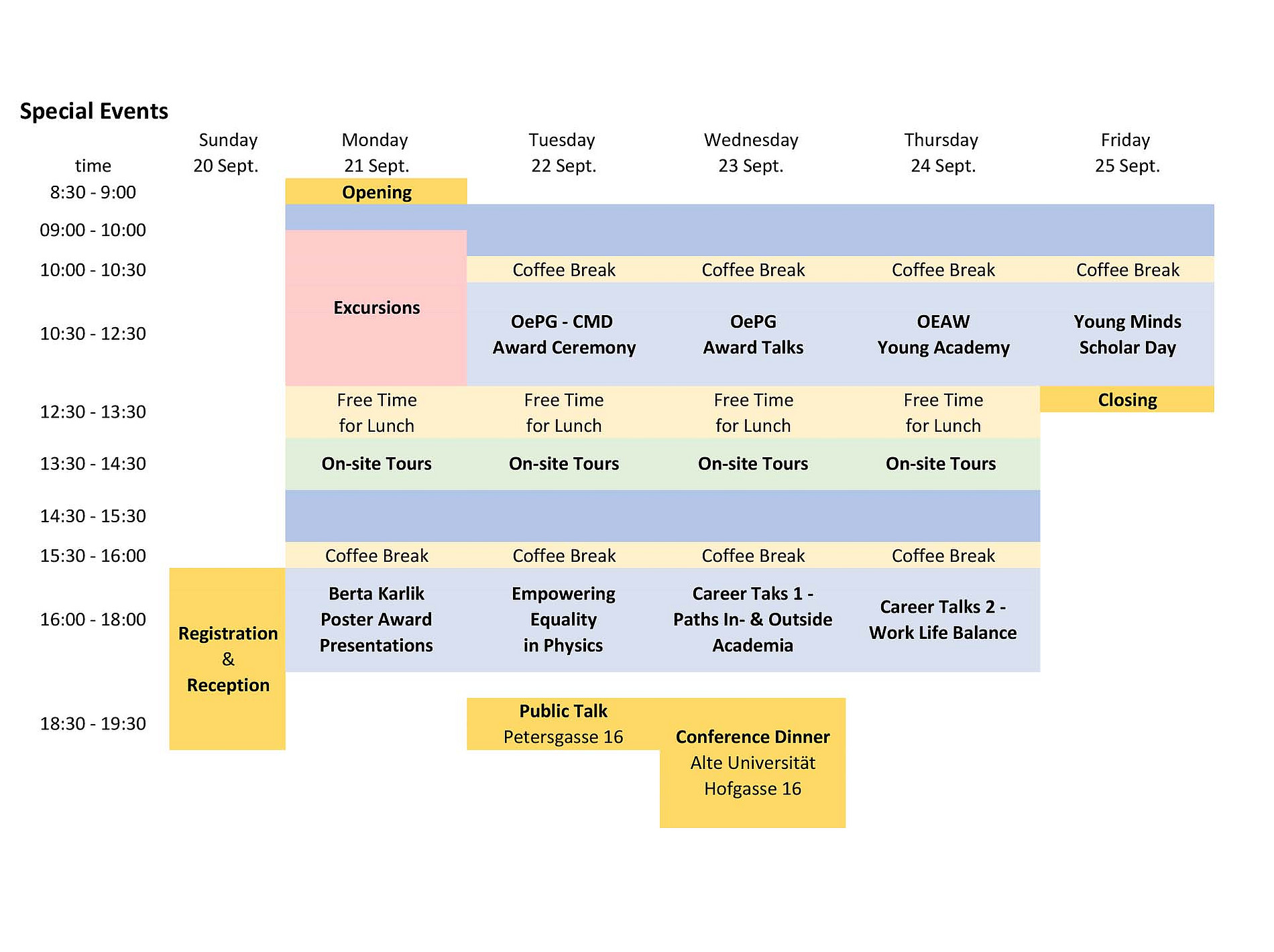 special events program 