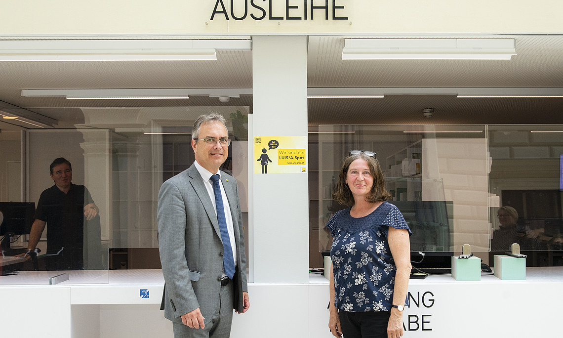Erster Spot mit Rektor und Bürgermeisterin 
