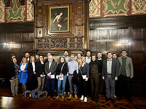 Die Tagungsteilnehmer:innen im Herbst-Palast ©Uni Lodz