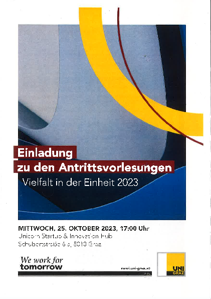 Einladung Antrittsvorlesung 