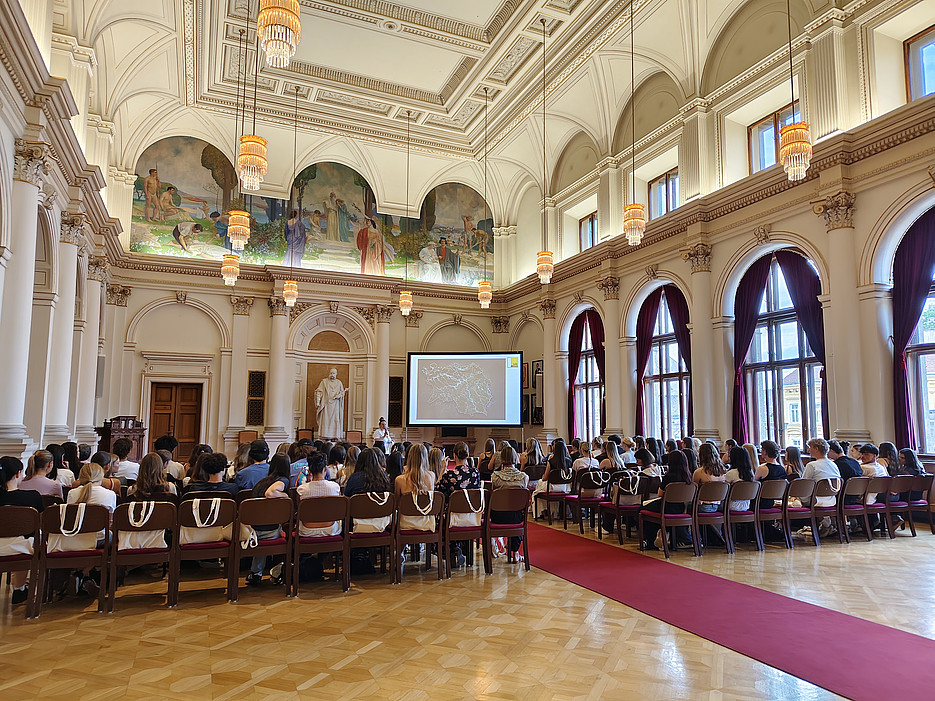 Bei der Eröffnung der FUTURE EDUCATION DiLabs 2026 in der Aula ©Michaela Handke