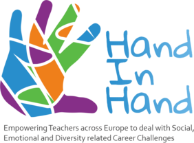 Logo Hand in Hand - Bunte Hand