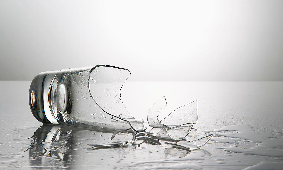 zerbrochenes Glas