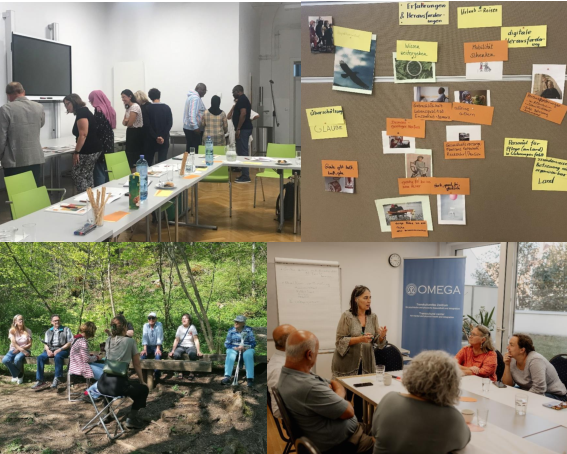 Collage von Aktivitäten symbolisiert Forschungsprojekte ©Bilder oben: Brigitte Kukovetz Bild links unten: privat Bild rechts unten: Michael Körbler