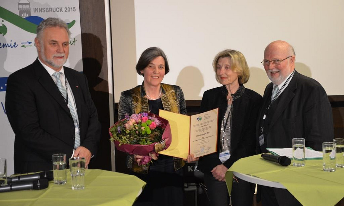 v.l. Ing. Mag. Johann WIESINGER (Geschäftsführer des VCÖ), Mag. Josefine Jaritz, Dr. Helga Voglhuber, Dr. Ralf BECKER (Präsident des VCÖ)