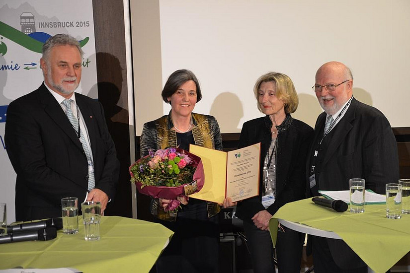 v.l. Ing. Mag. Johann WIESINGER (Geschäftsführer des VCÖ), Mag. Josefine Jaritz, Dr. Helga Voglhuber, Dr. Ralf  BECKER (Präsident des VCÖ)