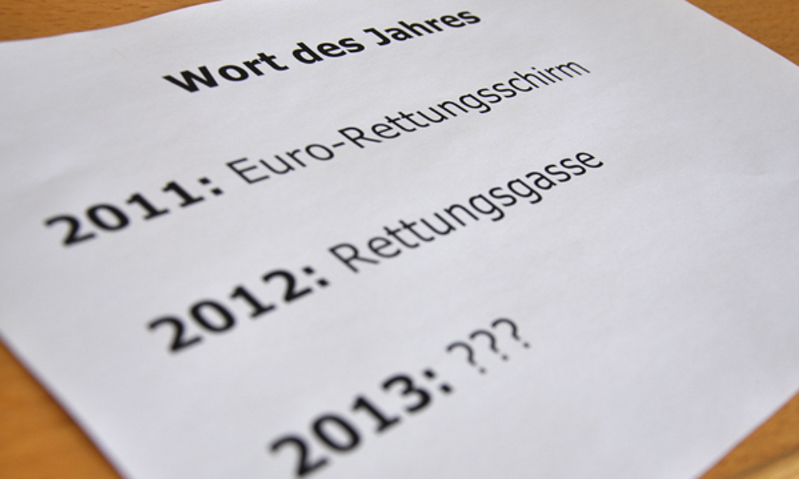 Die Uni Graz sucht wieder nach dem Wort und Unwort des Jahres. Die Vorwahl dauert noch bis zum 4. November