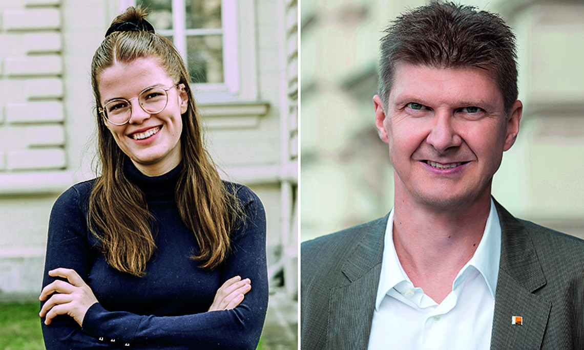 Nadine Linschinger and Michael Kopp are responsible for the Arqus Action Line 7 at the University of Graz. Photo: kk.
