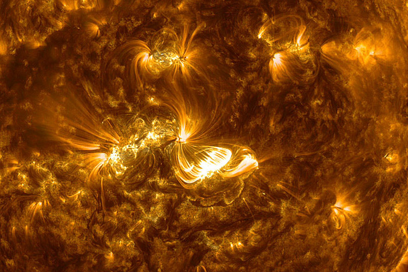 Durch koronalen Massenauswurf - das sind Ausbrüche von Sonnen-Plasma - können Sonnenstürme entstehen. Foto: Solar Dynamics Observatory, NASA