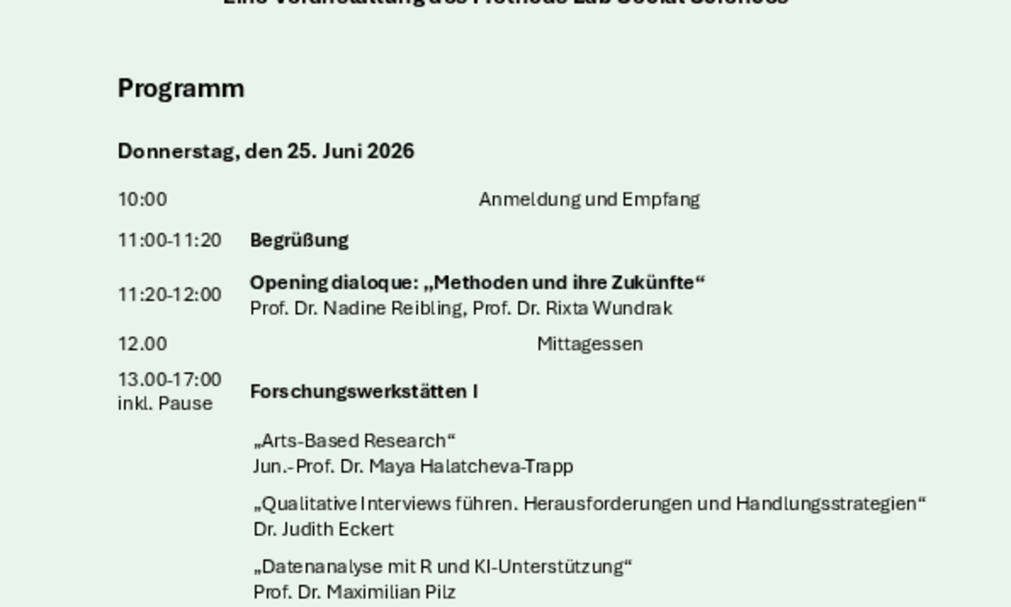 Workshopprogramm