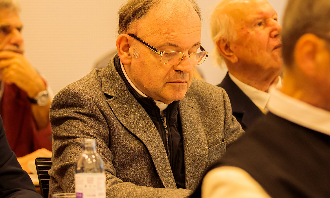 Foto: Dr. Herbert Meßner unter den Zuhörerinnen und Zuhörern bei der Ignaz-Seipel-Tagung des Instituts für Kirchengeschichte und Kirchliche Zeitgeschichte am 4./5. November 2022 an der Katholisch-Theologischen Fakultät Graz (Foto: Sonntagsblatt / Gerd Neuhold)