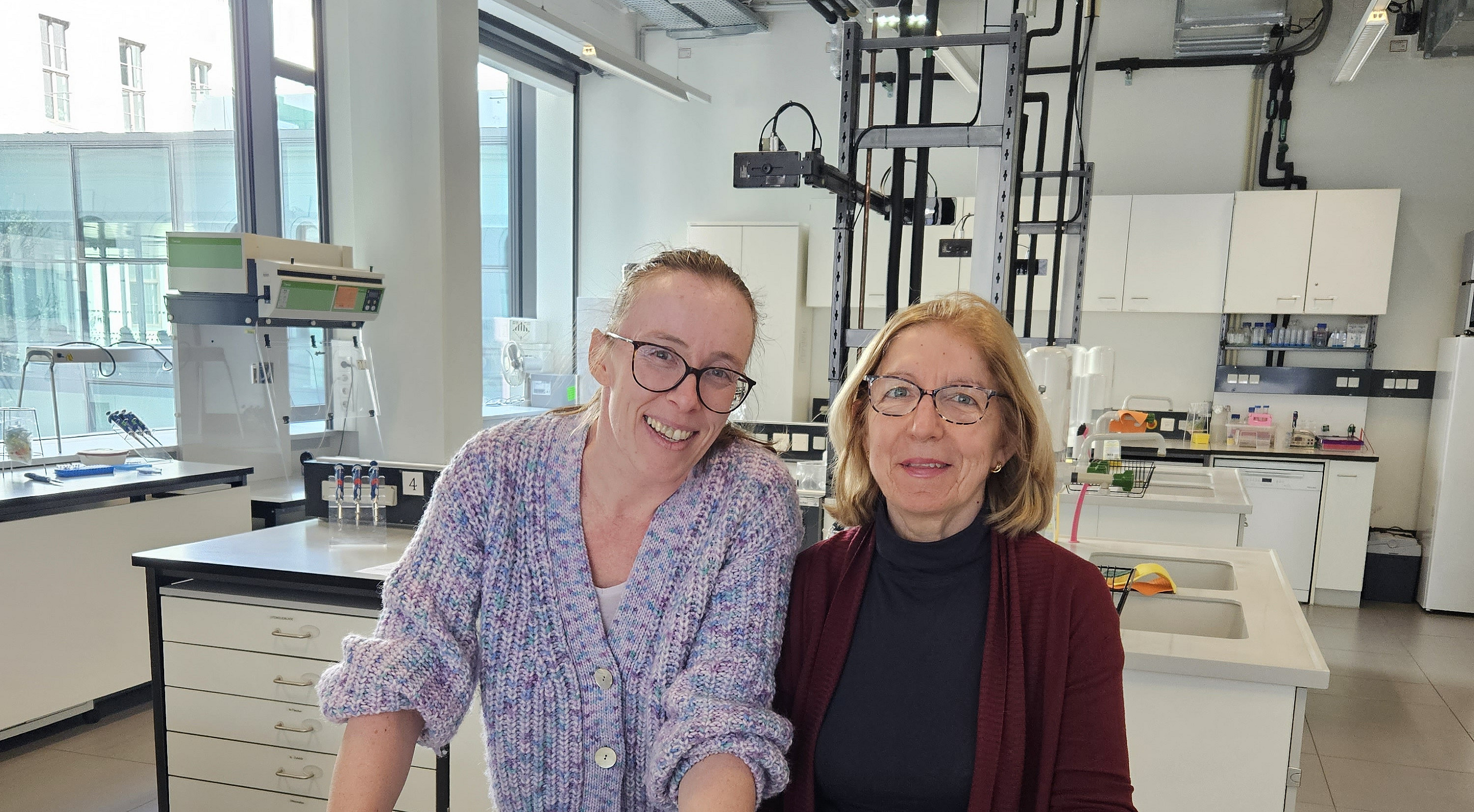 Erasmus-Gast Maria Soledad Aguilar Segura an der Uni Graz im Offenen Labor ©Heide Beranek-Knauer
