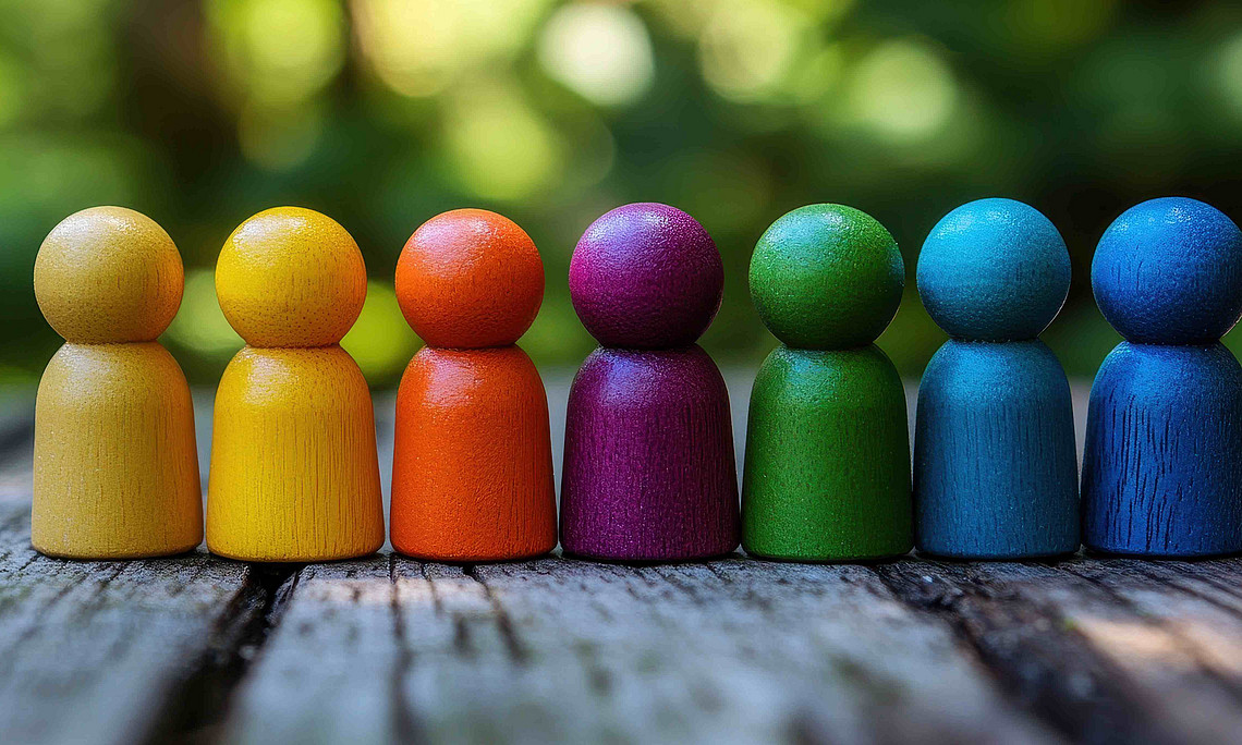 Bunte Spielfiguren