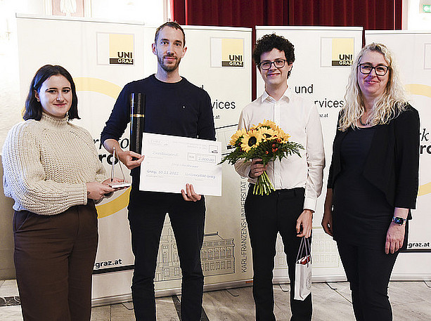Lehrpreis für Jörg Schrittwieser (2. von links) ©Uni Graz/Schweiger
