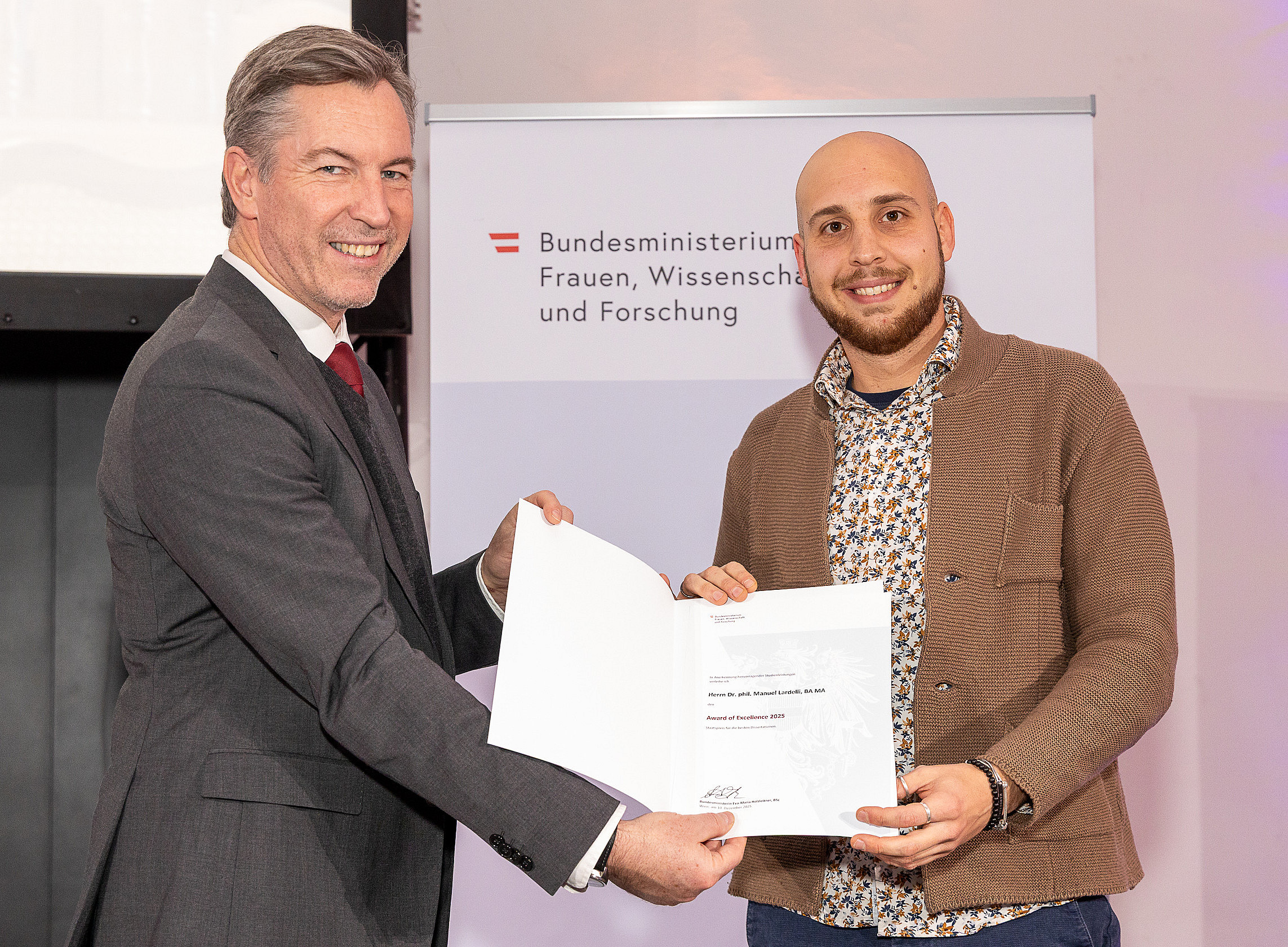 Award_Manuel Lardelli ©BMFWF/Martin Lusser