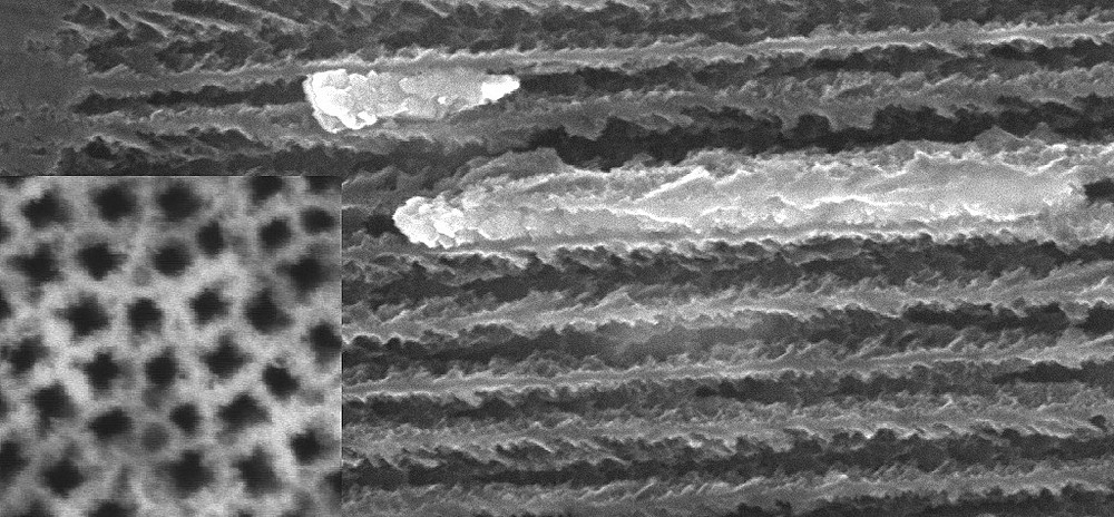 Nanostrukturiertes Silizium ©Uni Graz/Granitzer