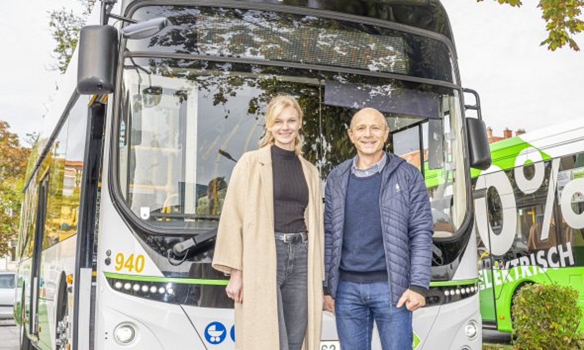 Testbetrieb mit Batteriebus und Wasserstoffbus