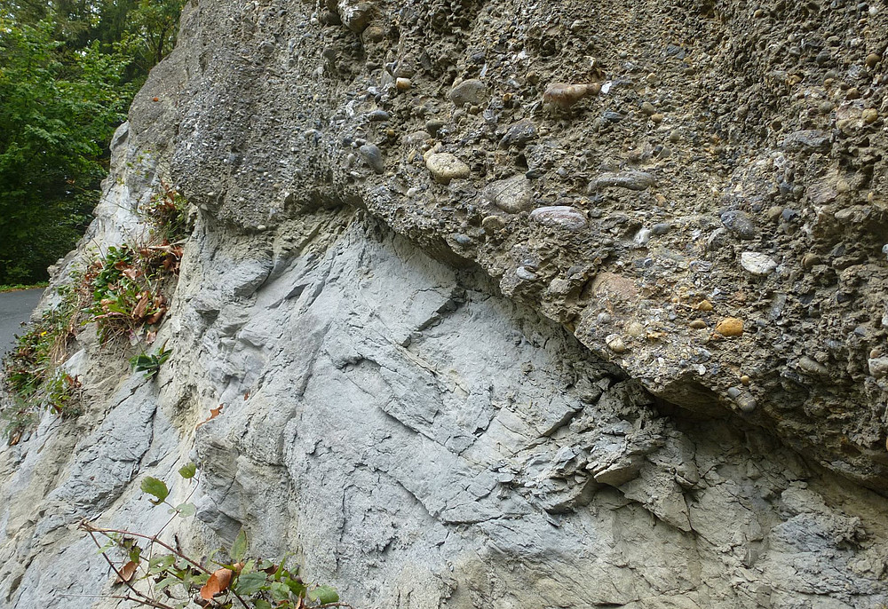 outcrop of sedimentary hard rocks ©Uni Graz/Gerfried Winkler