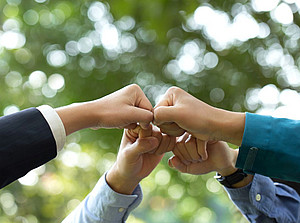 National cooperation is symbolized by fists held together. ©Pcess609 - stock.adobe.com