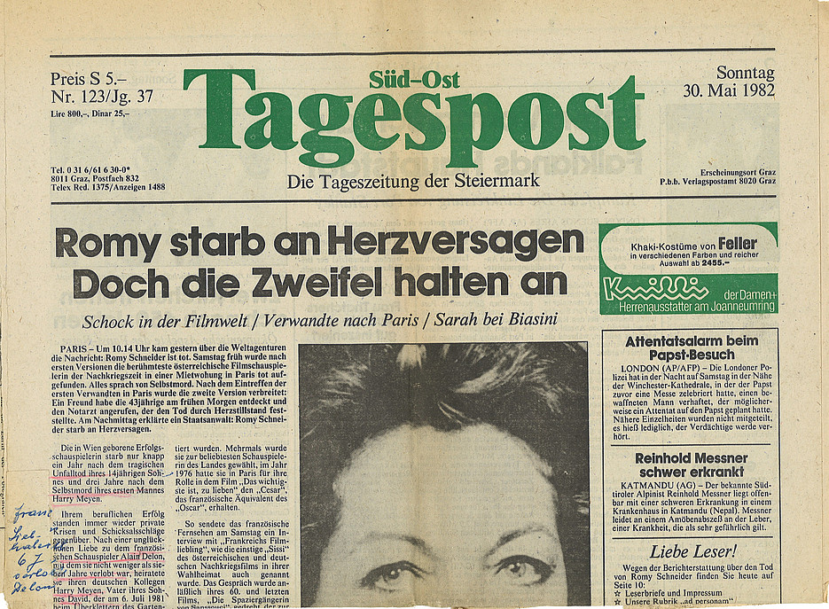 Grete Scheuer: Tagespostartikel 