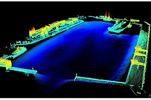 Modell Hafenbecken Porto Baros, Rijeka. Grafik: CCHS - Croatian Coast and Harbor Survey