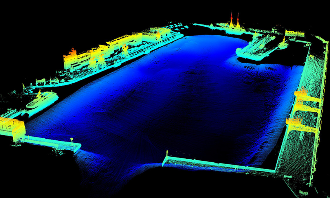 Modell Hafenbecken Porto Baros, Rijeka. Grafik: CCHS - Croatian Coast and Harbor Survey