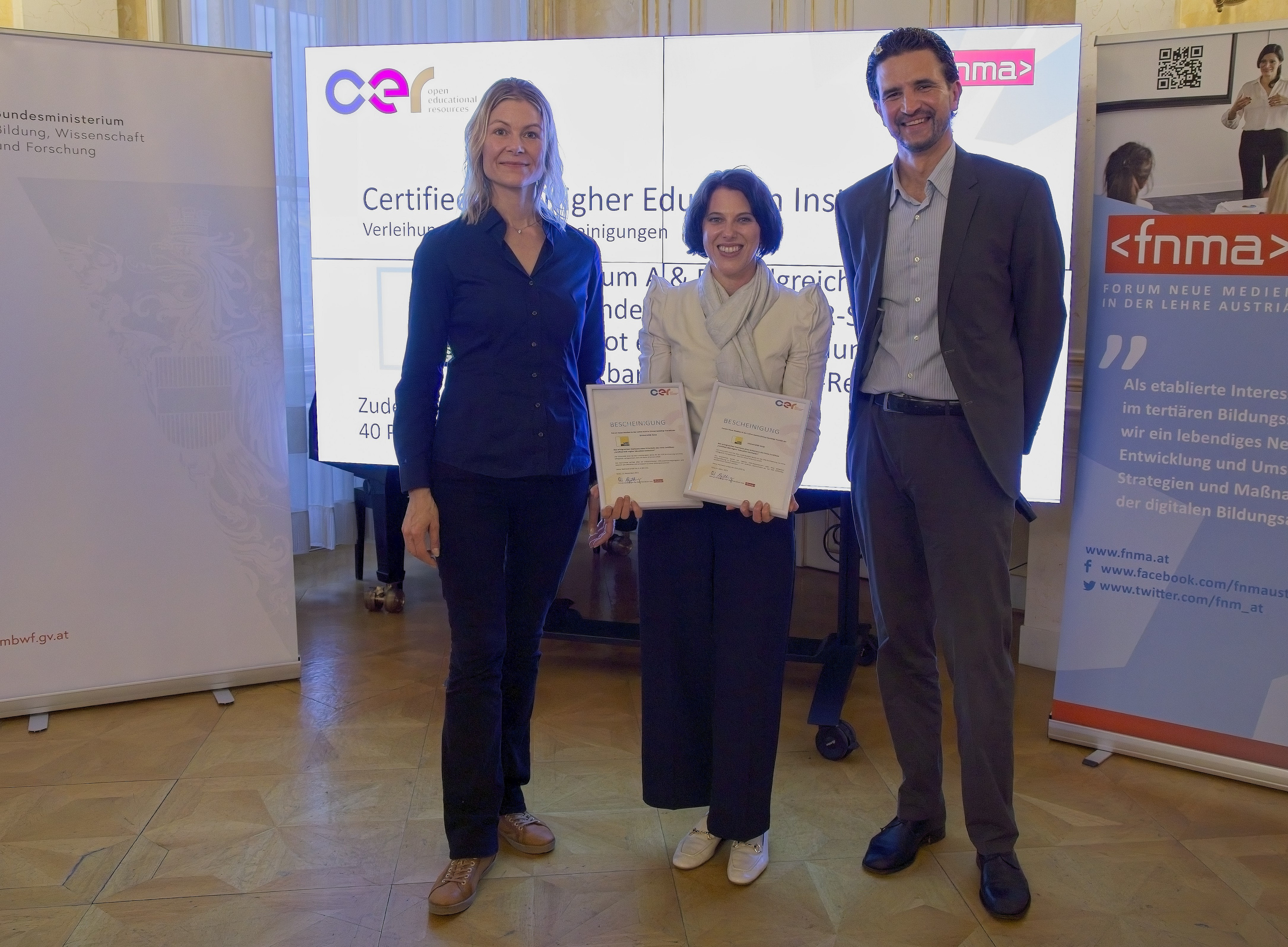 Zertifikatsübergabe OER 