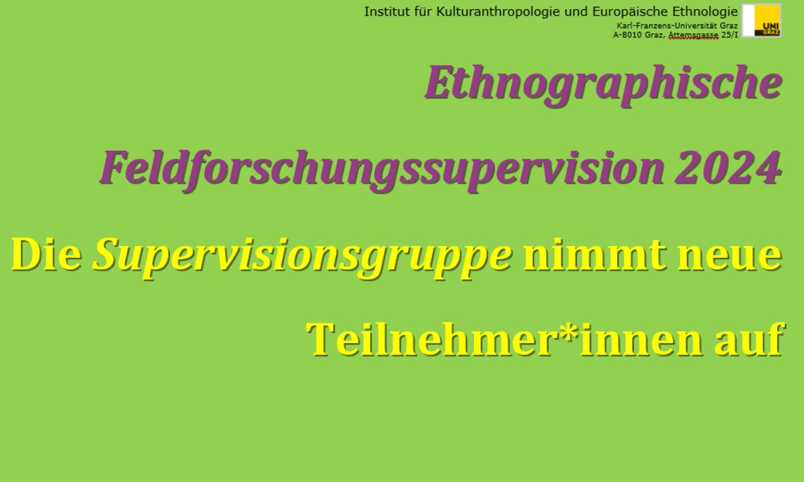 Ausschreibung Supervision