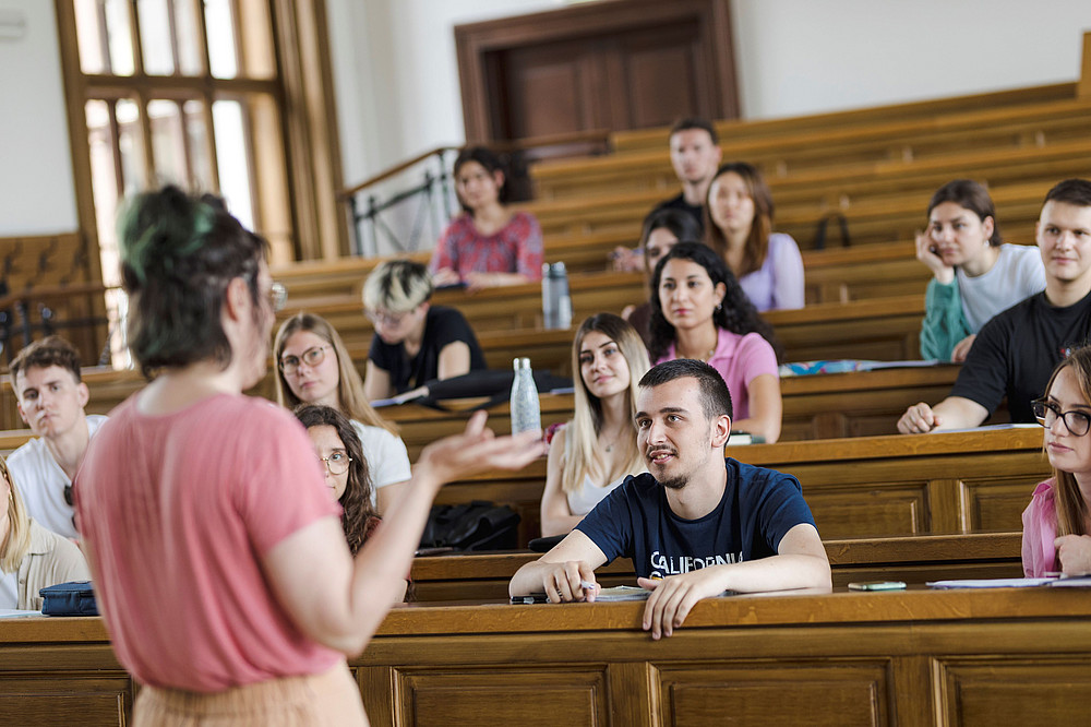 Studierende im Lehramt beim einer Lehrveranstaltung an der Uni Graz ©Uni Graz/Kanizaj