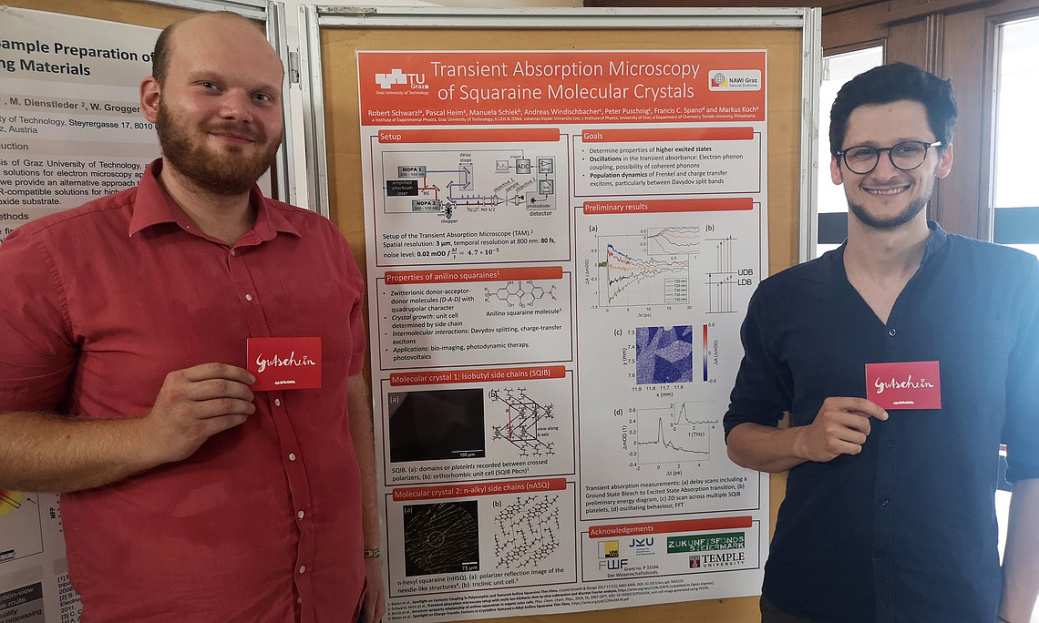 Gewinner des Best-Poster- und Best-Presentation-Awards: Robert Schwarzl und Peter Oles (Foto: M. Aichhorn)