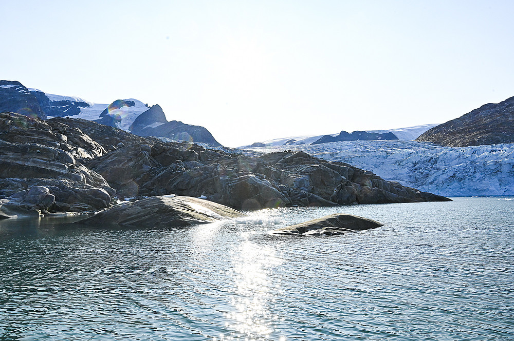 Hann glacier flows into Sermilik fjord ©Uni Graz/Vilgut