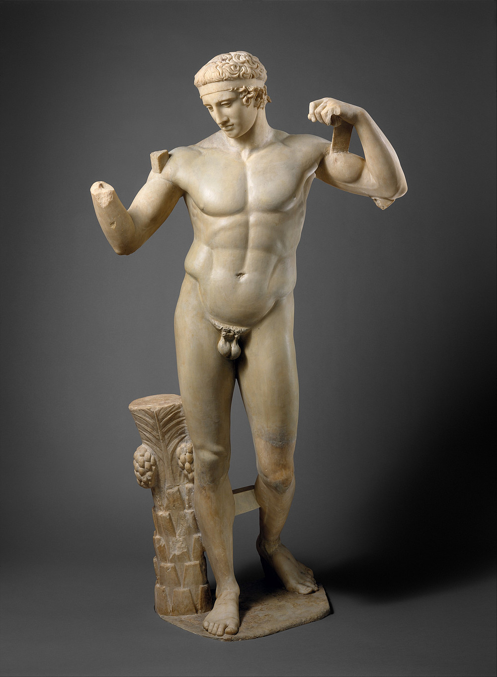 Statue des Diadoumenos symbolisiert den URBI Science Talk ©MET New York; CC0 1.0