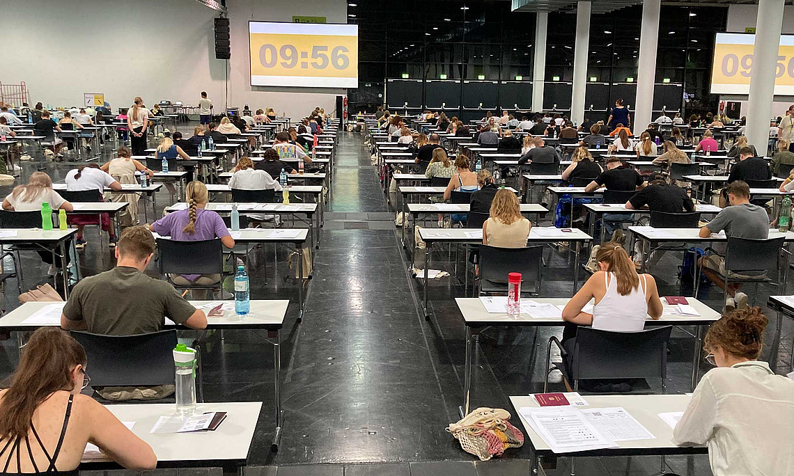 exam at the Messe Graz