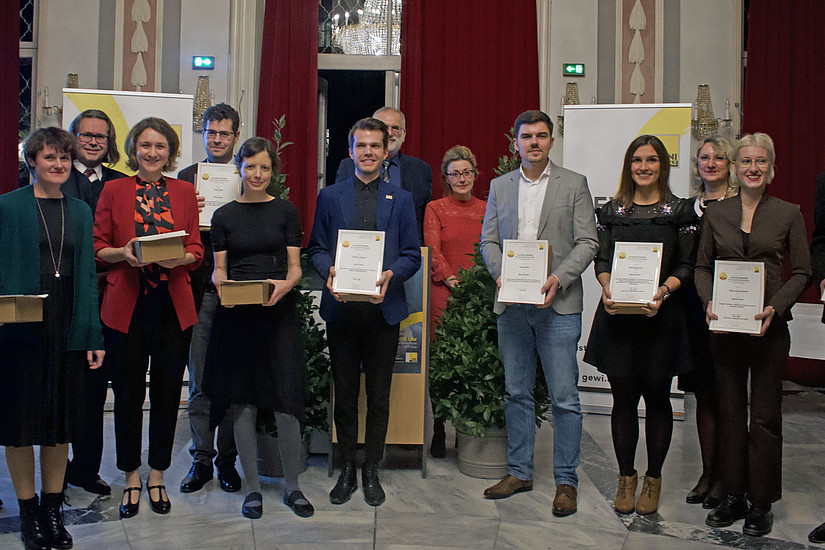 Die PreisträgerInnen der GEWI (Foto: Uni Graz)