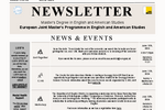 June Newsletter of the Joint Master in English and American Studies