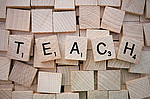 Begriff "Teach" auf scrabble