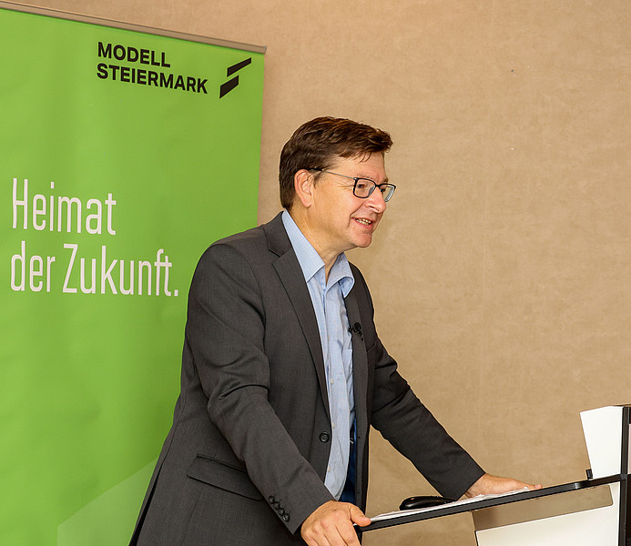 Univ.Prof. Dr. Storr bei „Modell Steiermark“ Arbeitsbereich Univ