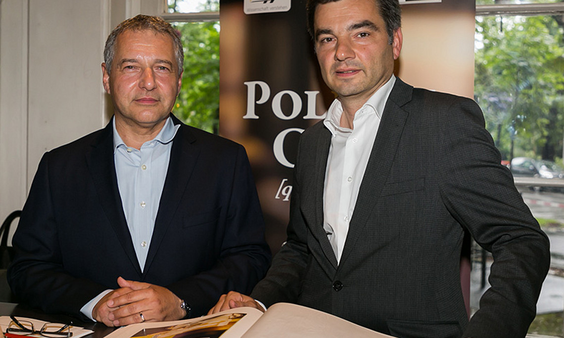 Markus Steppan (links) begrüßte Wolfgang Peschorn im Politik Café. Foto: Steppan/Wolf 