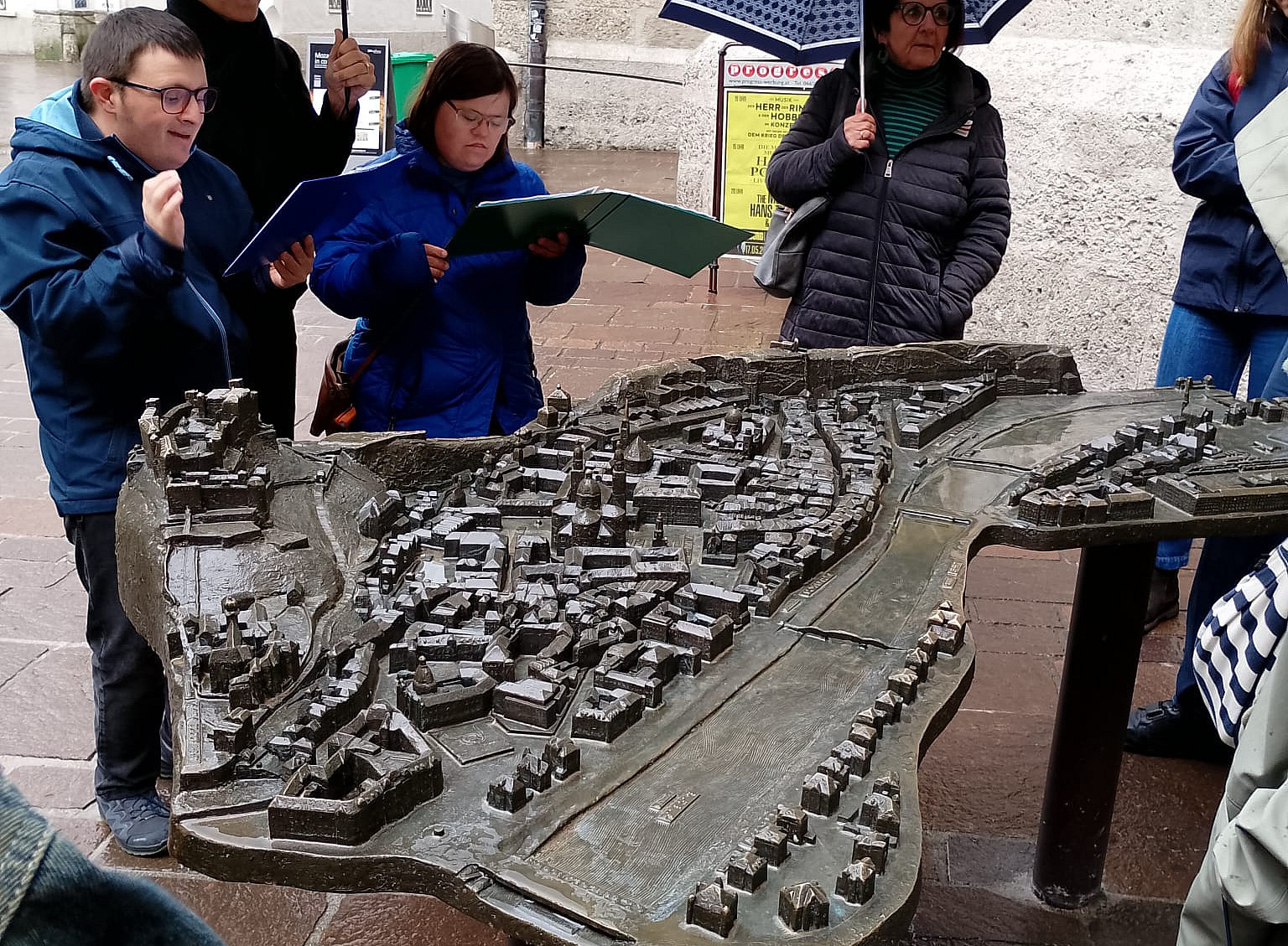 Tastmodell der Salzburger Altstadt 