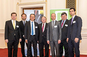 Die Vortragenden des 7. Grazer Energierechtstages ©Universität Graz