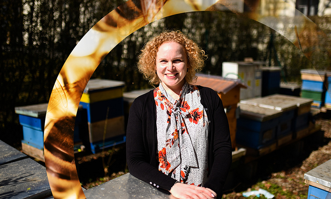 Dalial Freitak hat herausgefunden, wie sich die Bienen vor Erkrankung schützen und sogar selbst heilen können. Foto: Uni Graz/Tzivanopoulos