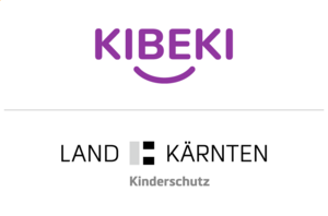 Logo KIBEKI, Logo Land Kärnten Kinderschutz 