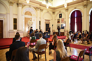 Startschuss für Sponsionen und Promotionen in der Aula. Foto: Uni Graz/Schweiger