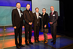 Dr. habil. Attila Pausits, PhD, von der Donau-Universität Krems, Mag. Elmar Pichl vom Bundesministerium, Dr. Kurt-Martin Lugger und Ao.Univ-Prof. Dr. Renate Dworczak von der Universität Graz sowie Rektor Mag. Friedrich Faulhammer von der Donau-Universit