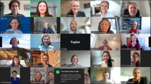 Screenshot of the participants in zoom 
