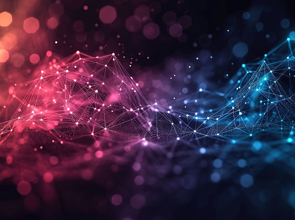Netzwerk mit Farbverlauf ©PHAISITSAWAN - stock.adobe.com
